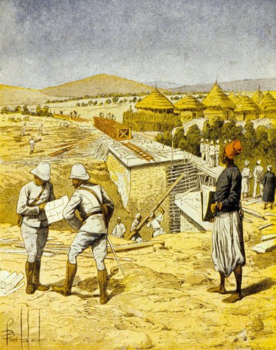 Building of the Railway Between Medine and Bafoulabé by Louis Charles Bombled